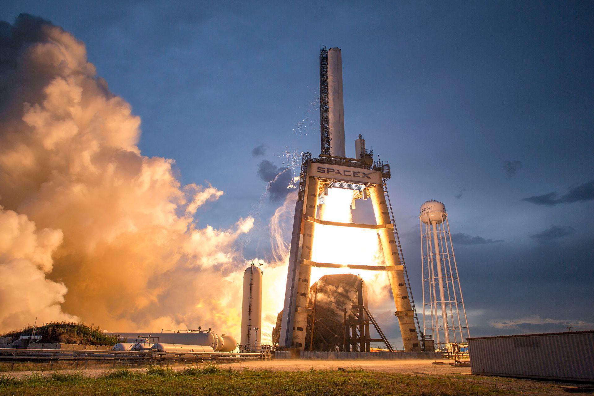 Rocket on the launch pad on Florida's Space Coast