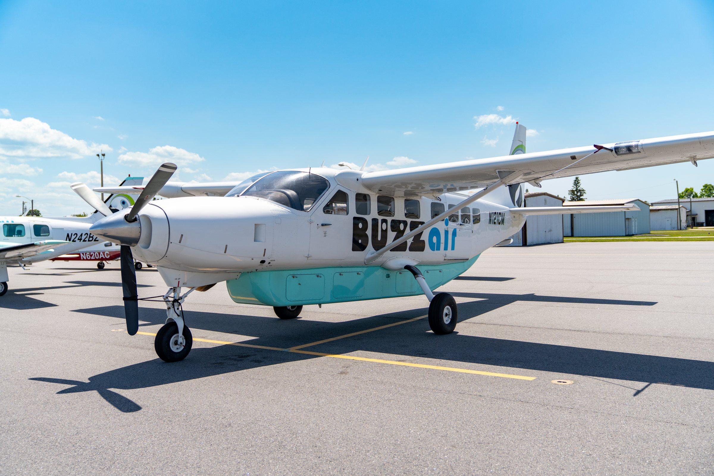 Buzz Air's Cessna Grand Caravan on the ramp at Merritt Island